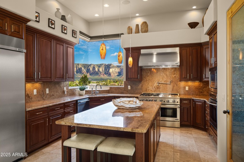 GOURMET KITCHEN WITH VIEWS