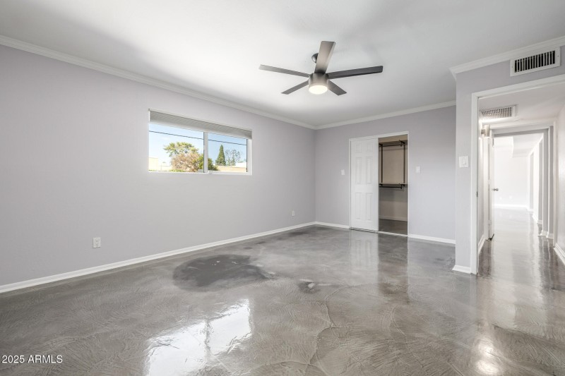 Primary Bedroom with walk in closet and