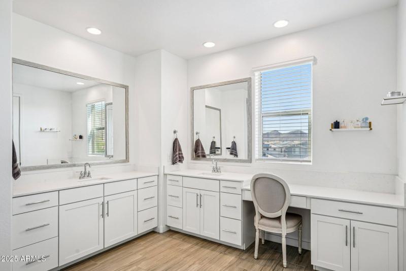 Primary Bathroom Dual Vanities