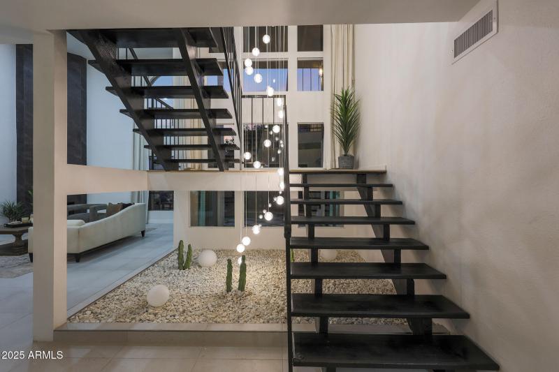 Zen Garden w/ 17ft chandelier