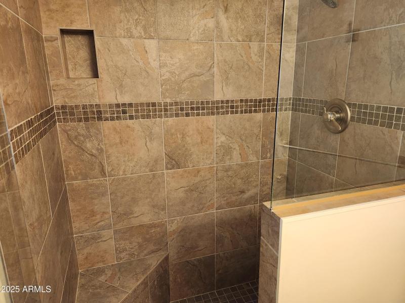 Primary bathroom walk in shower
