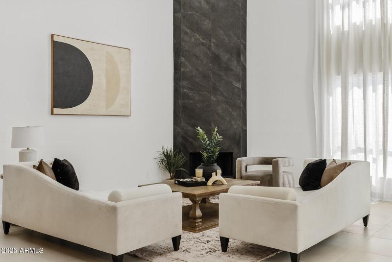 17ft Tiled Fireplace