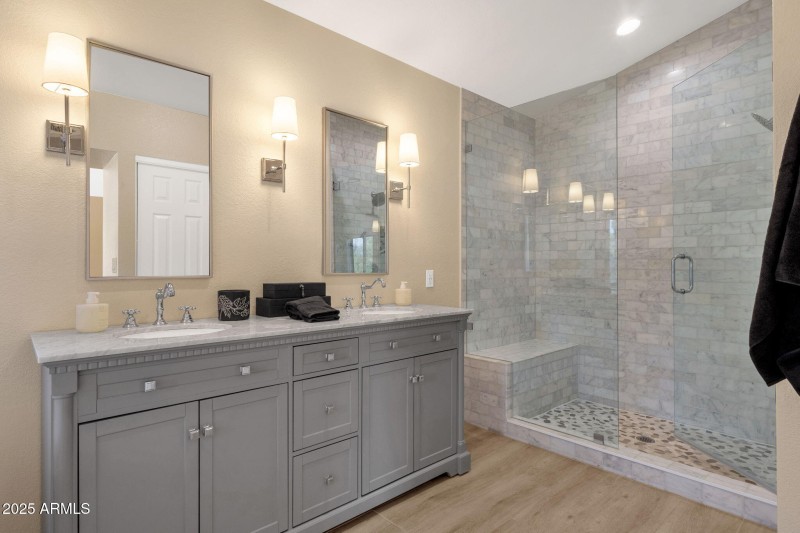 Remodeled primary bathroom