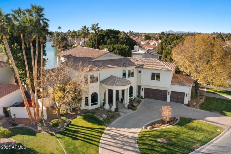 Aerial front of home