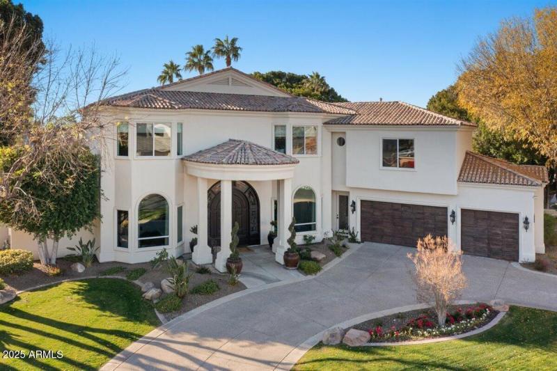 Aerial front of home