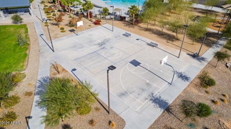 Basketball Court Aerial