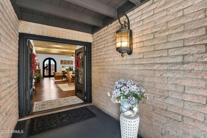 Striking Double Door Entry