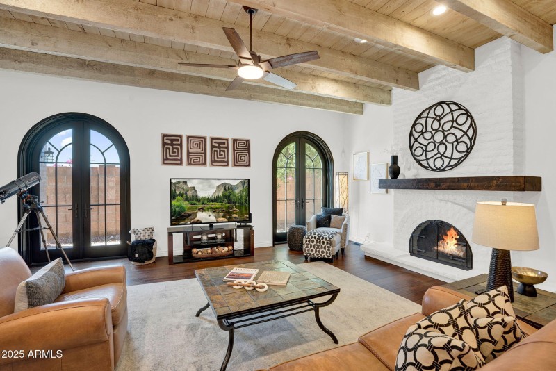 Classic Wood Burning Fireplace