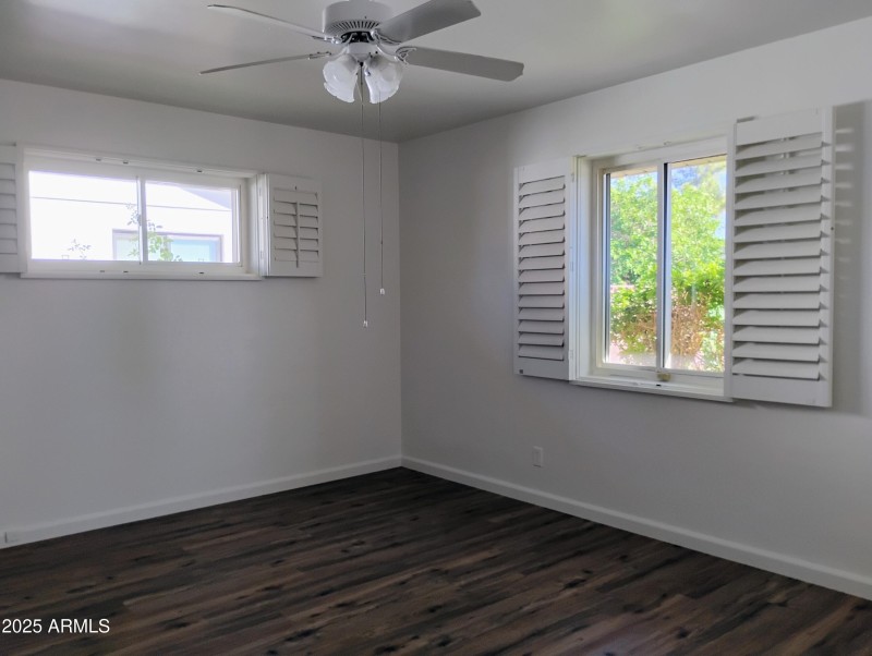 All bedrooms have shutters and fans!