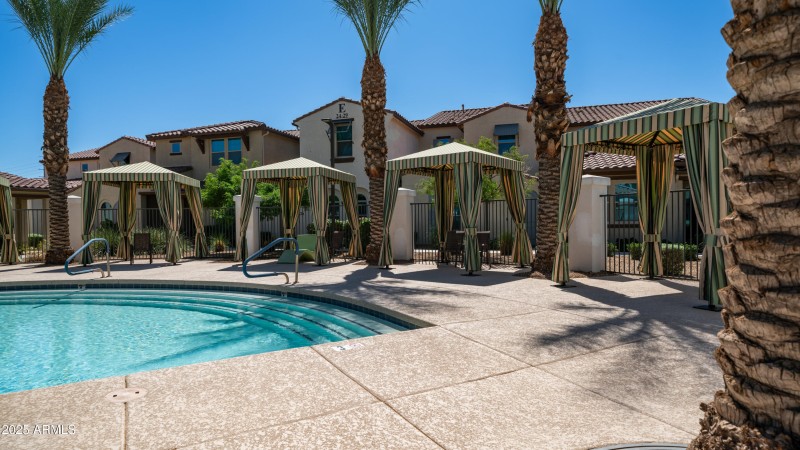Cabanas in Pool Area