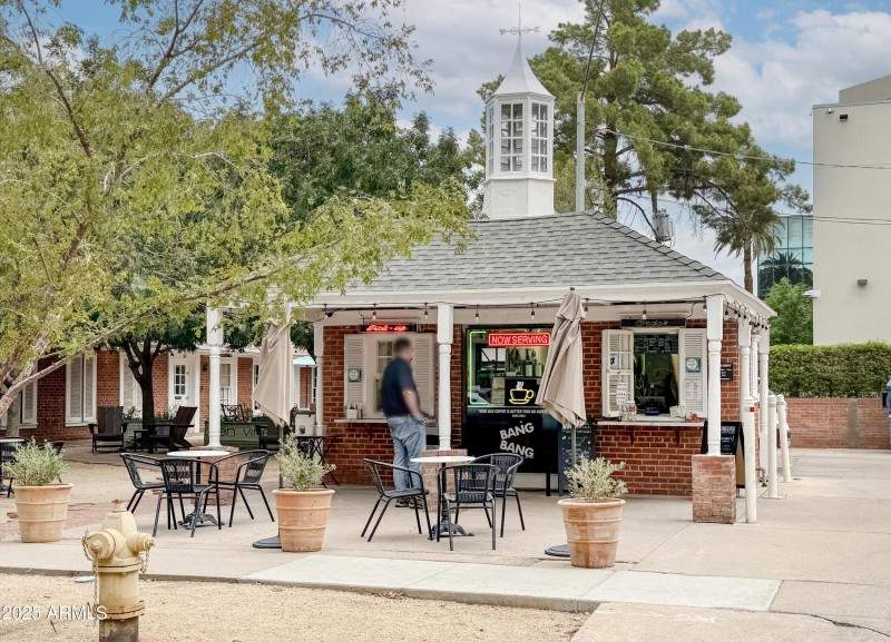 Coffee shop at top of Vernon