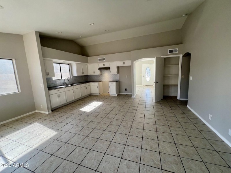 View from back door w/ pantry door open