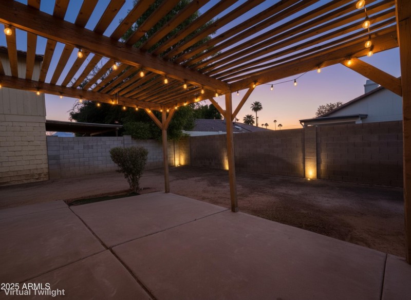 Private Back Patio