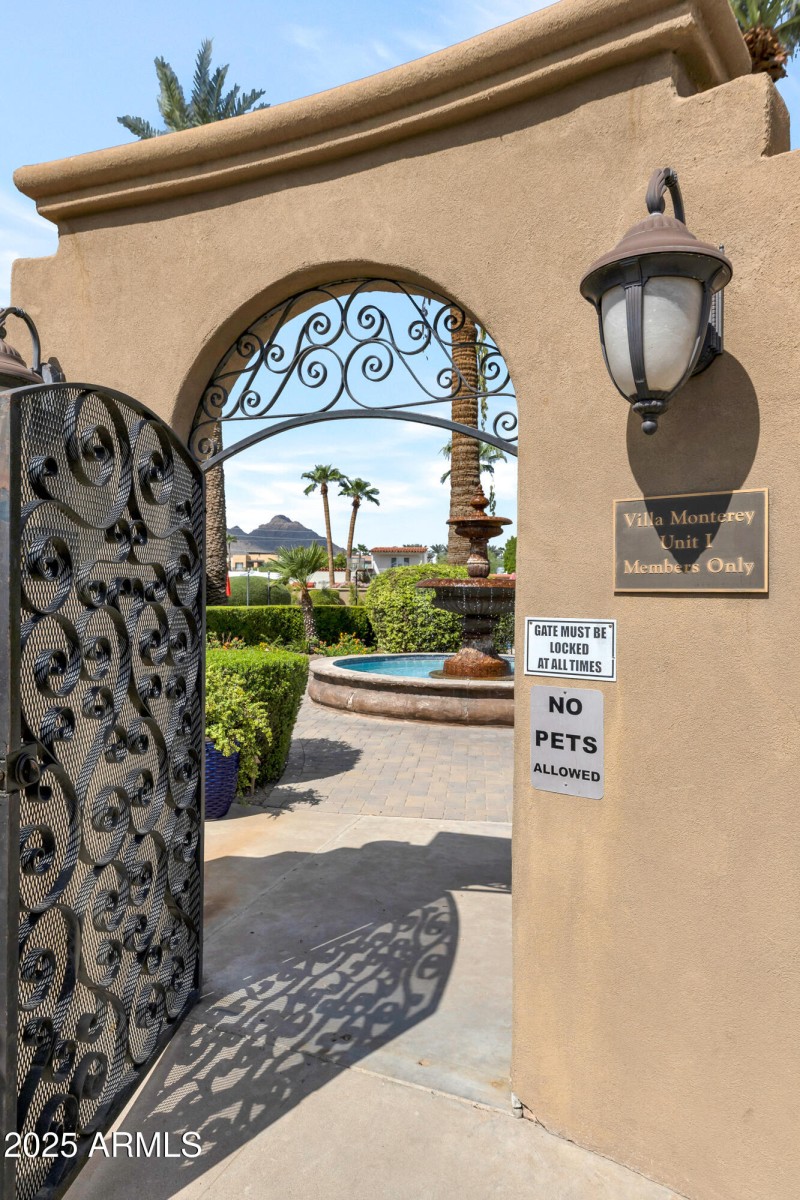 Community park access to residents.