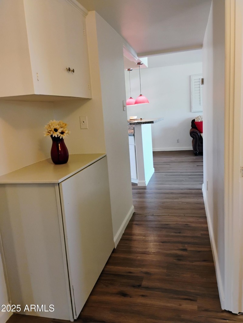 Hallway with Linen Closet!
