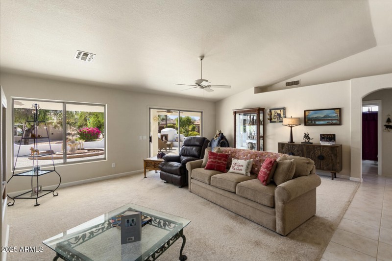 Great views of backyard