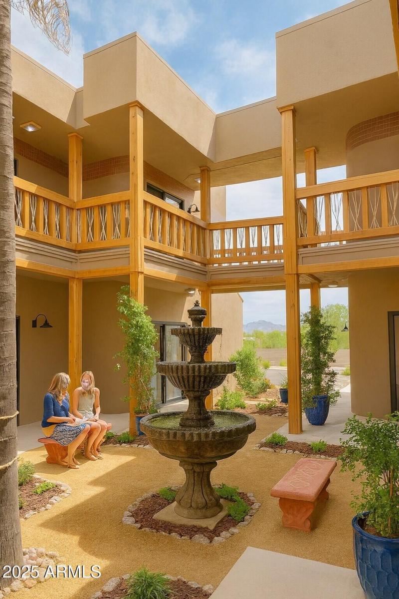 Full courtyard girls