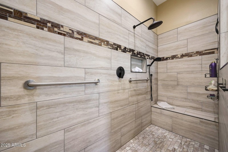 Upgrade tiled shower