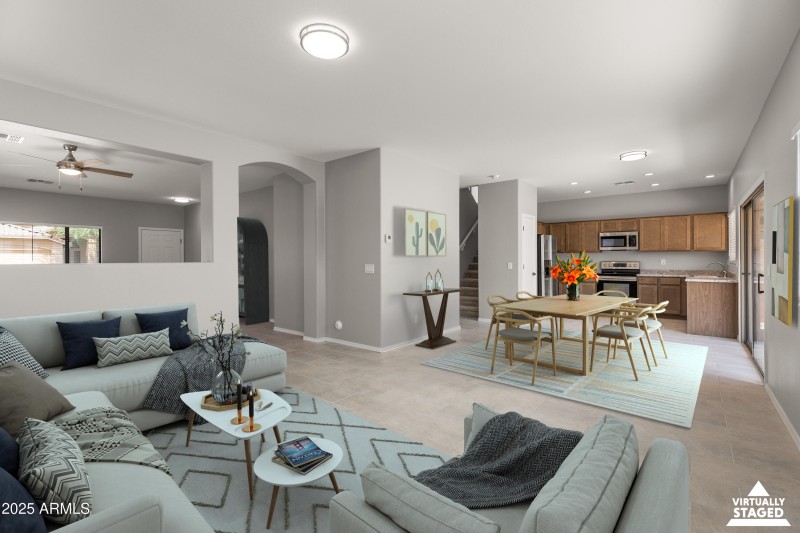 Virtually Staged Great Room