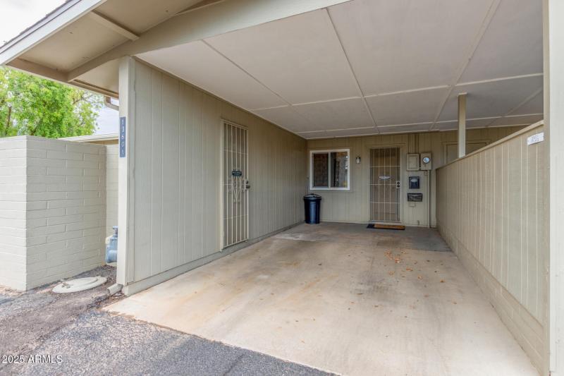Car Port - entry to home/patio