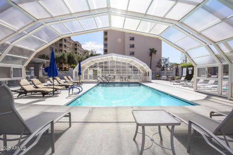 Covered Pool Area