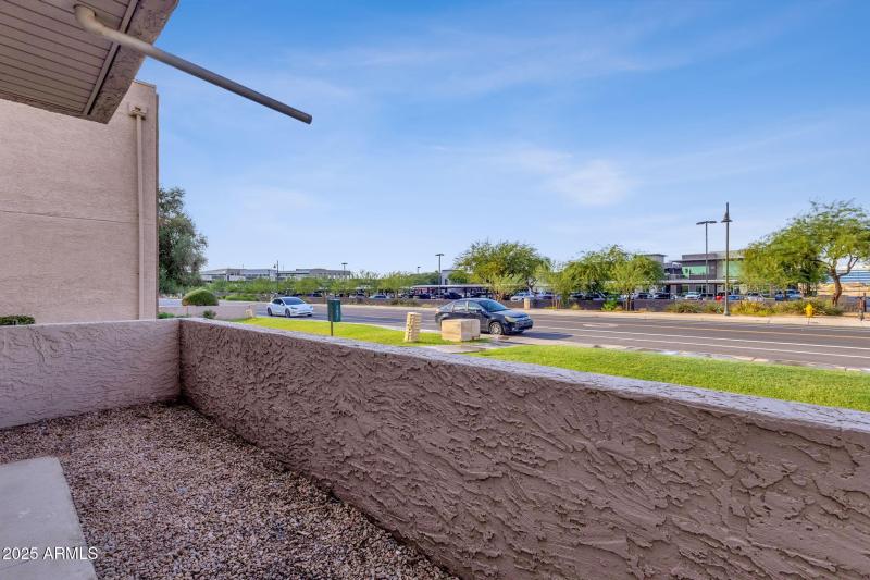 Street view from patio facing West