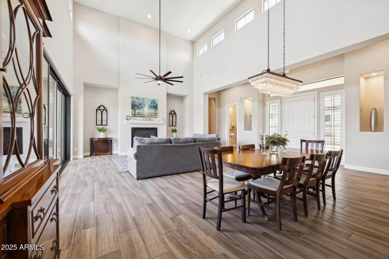 View from kitchen entry