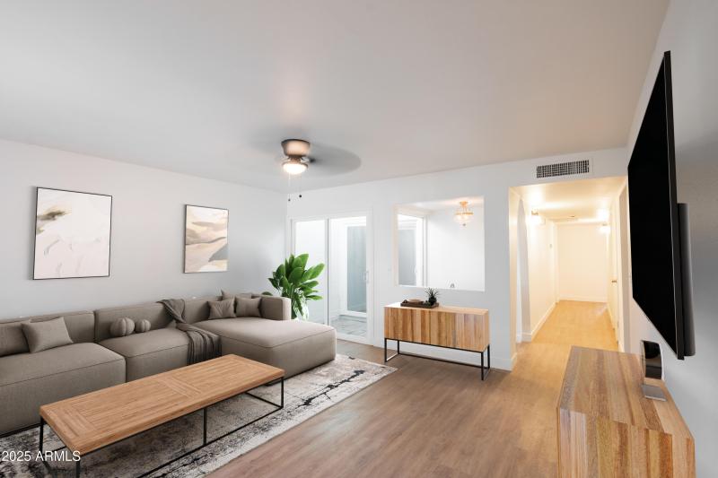 Living Room Virtually Staged