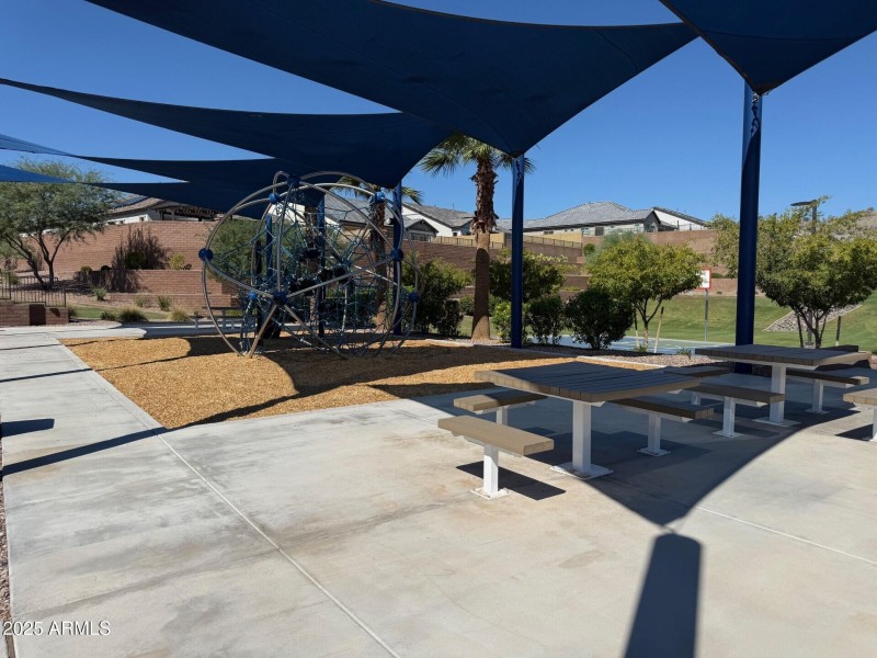 Shaded play structure