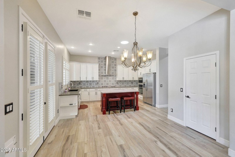 Looking at Dining/Kitchen