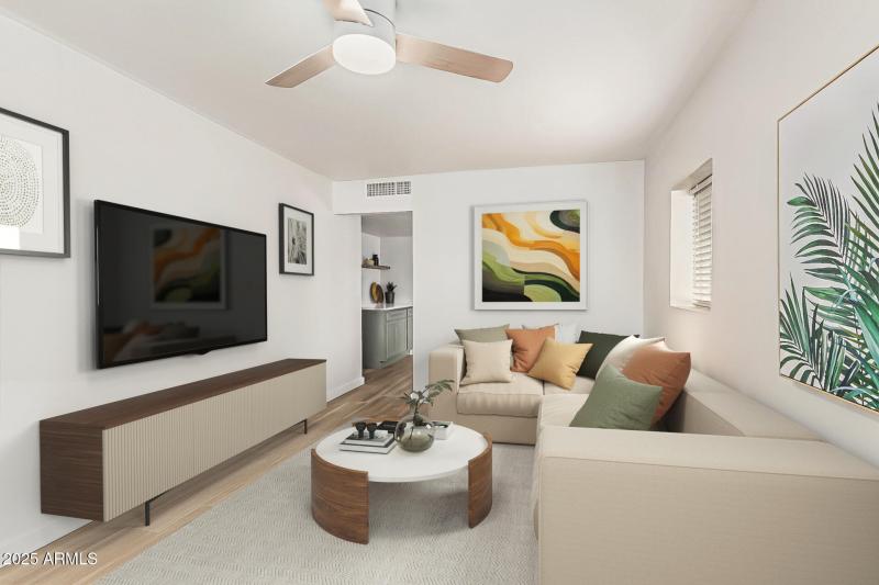 Living Room Virtually Staged