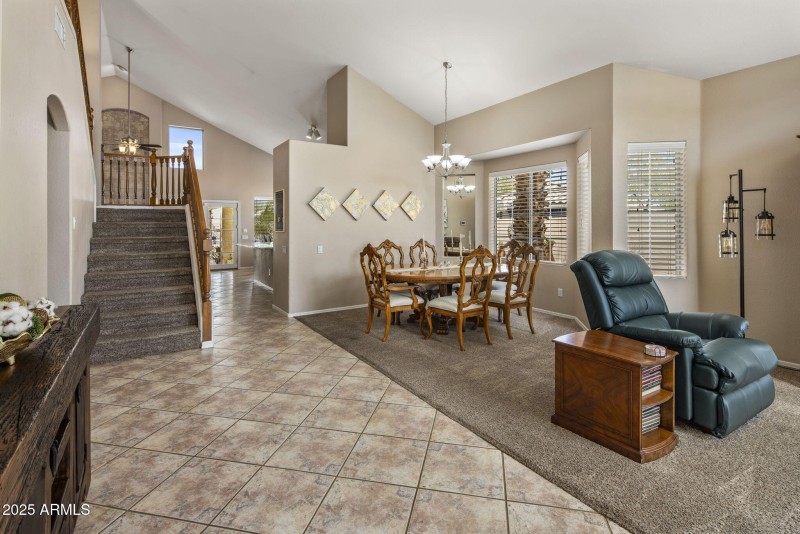 Living & dining from foyer