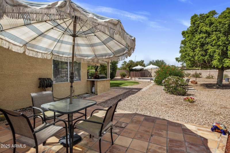 Separate seating area