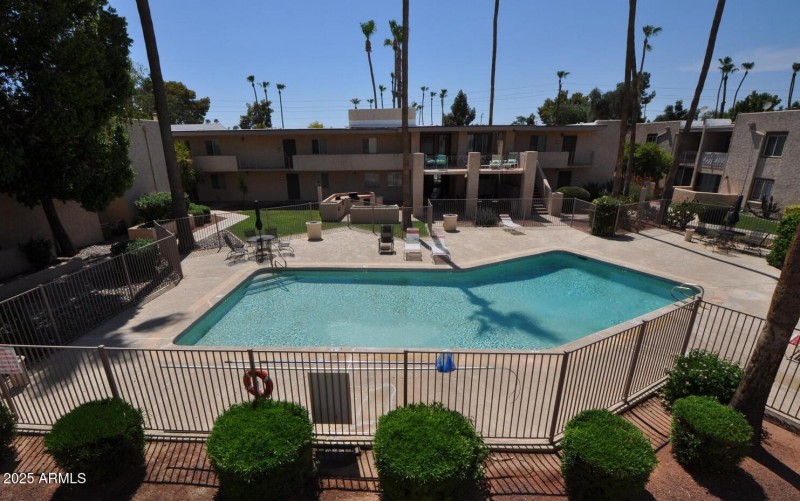 Pool view from balcony