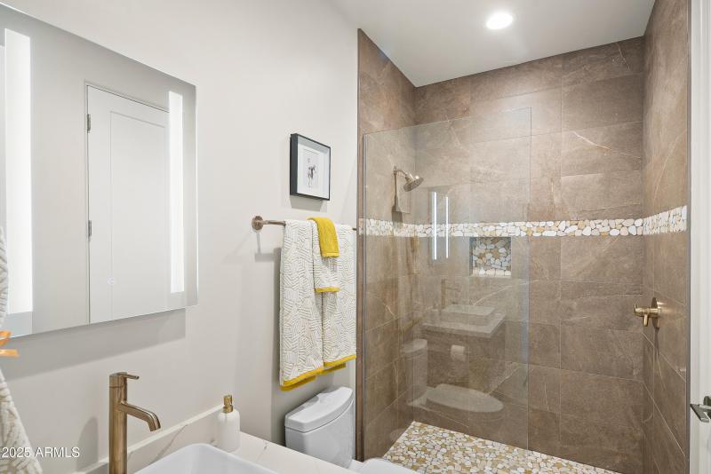 Guest Bath Champagne Fixtures