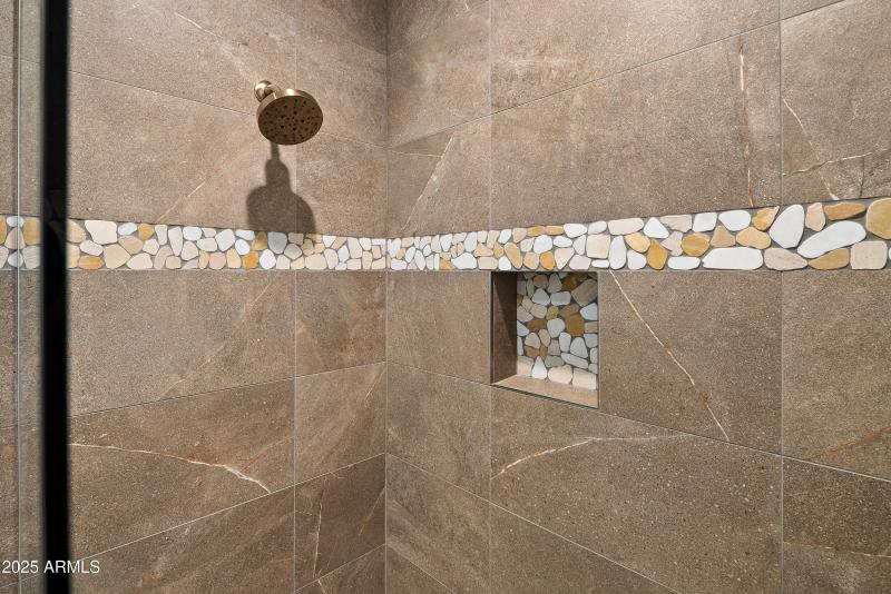Guest Bath Shower Stone