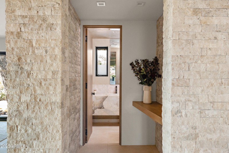 Entrance to Powder room