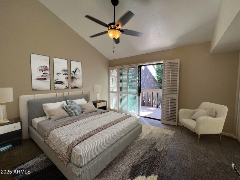 Virtual Staging 2nd Bedroom w/Balcony