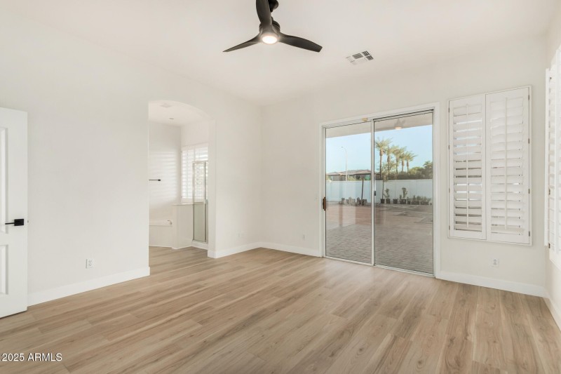 Sliding Door to Backyard