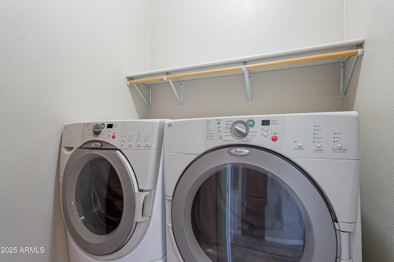 Washer Dryer with Storage Risers
