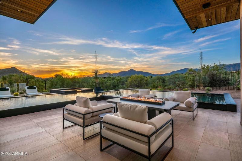 Sunset views from back patio