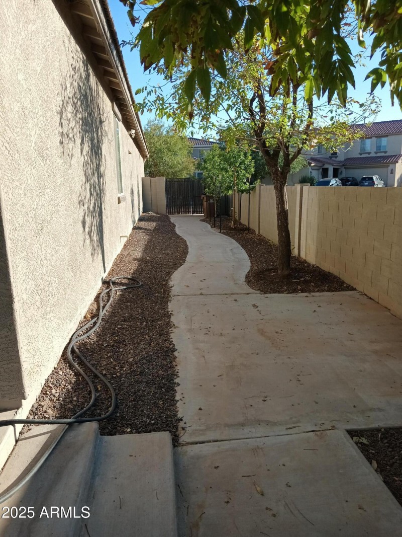 X-tra Wide Sidewalk to Back yard