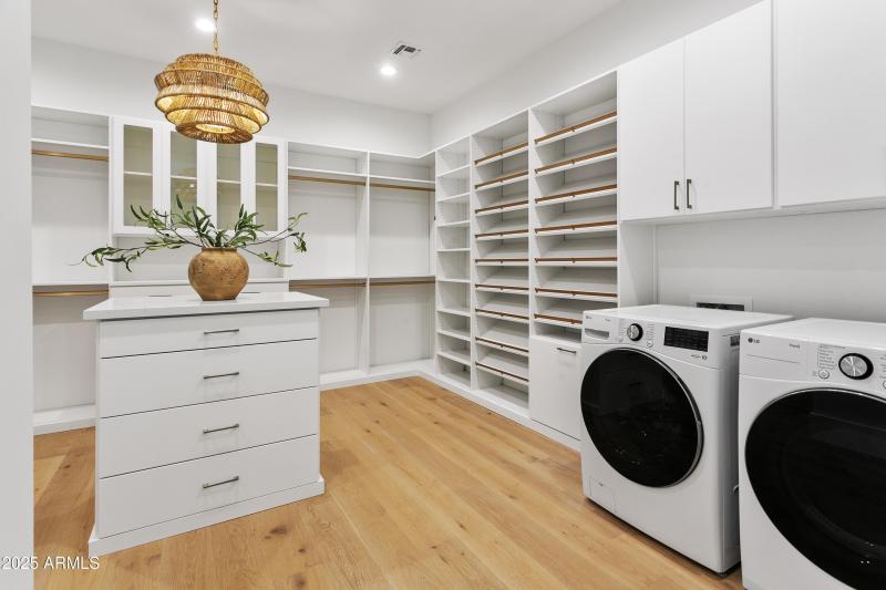 MASTER CLOSET WITH LAUNDRY