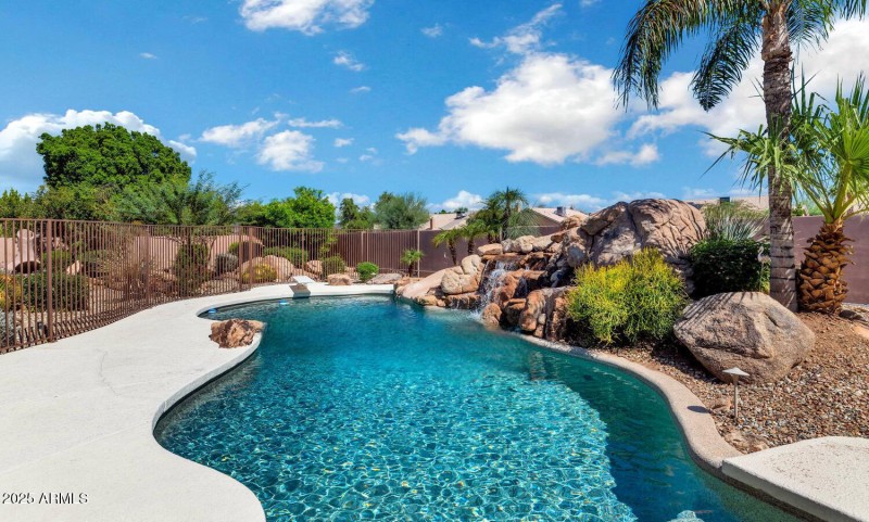 Rock Waterfall with Slide