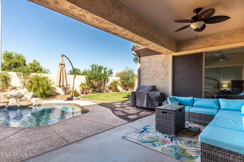 Covered Patio and Grilling Area