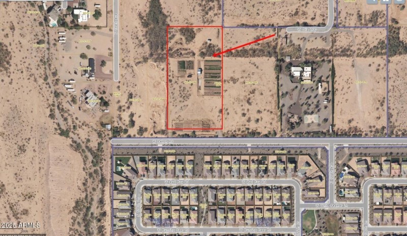Zoom Aerial 178th And Patton Rd marked