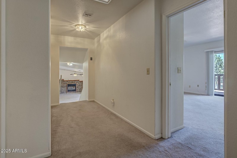 Hallway at the top of the stairs