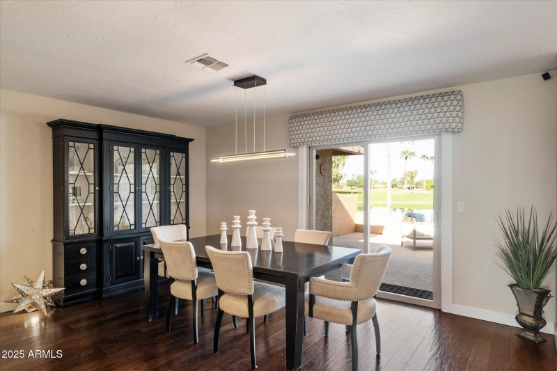 Dining Room opens to back patio