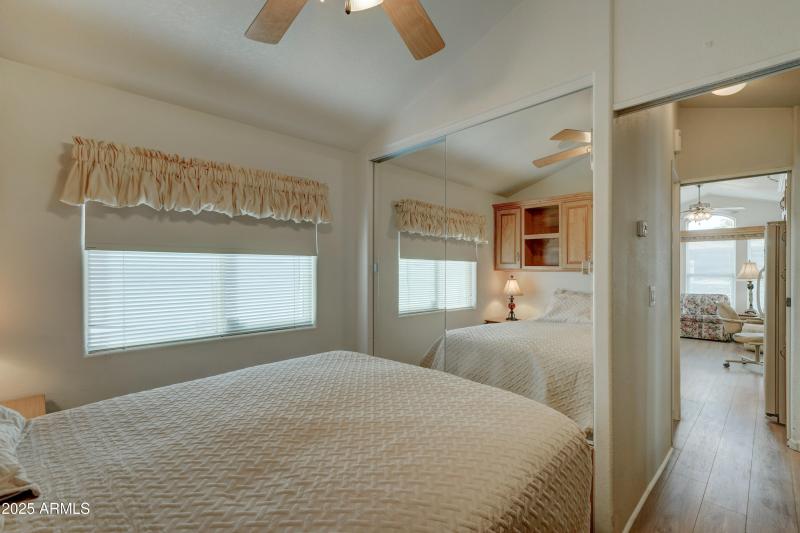 Bedroom toward kitchen