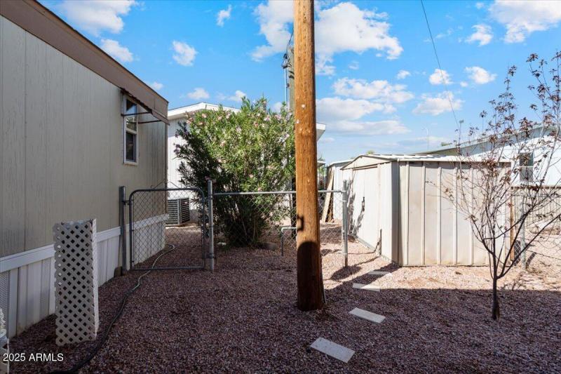 Outdoor patio and storage